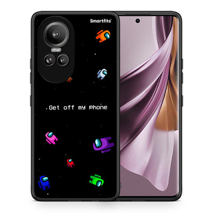 Θήκη Oppo Reno10 Pro AFK Text από τη Smartfits με σχέδιο στο πίσω μέρος και μαύρο περίβλημα | Oppo Reno10 Pro AFK Text case with colorful back and black bezels