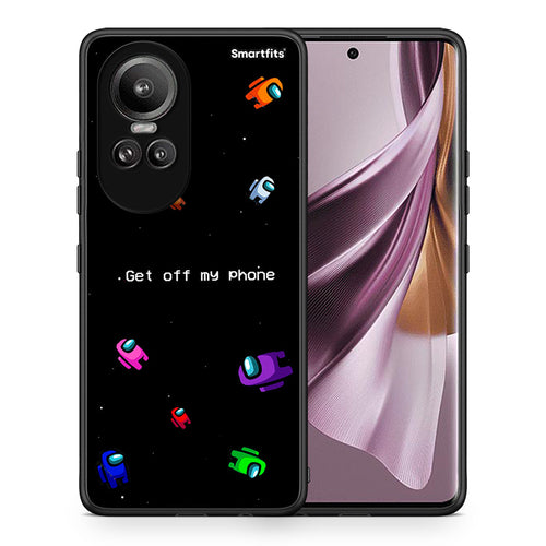 Θήκη Oppo Reno10 Pro AFK Text από τη Smartfits με σχέδιο στο πίσω μέρος και μαύρο περίβλημα | Oppo Reno10 Pro AFK Text case with colorful back and black bezels