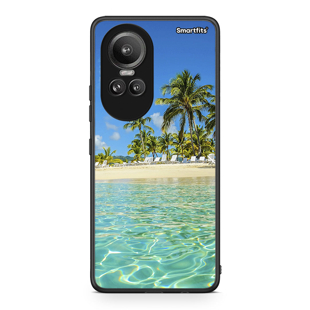 Oppo Reno10 Pro Tropical Vibes Θήκη από τη Smartfits με σχέδιο στο πίσω μέρος και μαύρο περίβλημα | Smartphone case with colorful back and black bezels by Smartfits