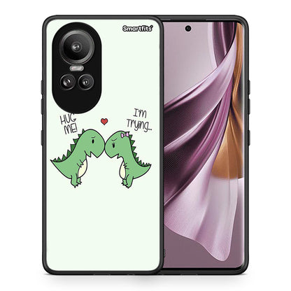 Θήκη Oppo Reno10 Pro Rex Valentine από τη Smartfits με σχέδιο στο πίσω μέρος και μαύρο περίβλημα | Oppo Reno10 Pro Rex Valentine case with colorful back and black bezels