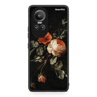 Thumbnail for Oppo Reno10 Pro Vintage Roses θήκη από τη Smartfits με σχέδιο στο πίσω μέρος και μαύρο περίβλημα | Smartphone case with colorful back and black bezels by Smartfits