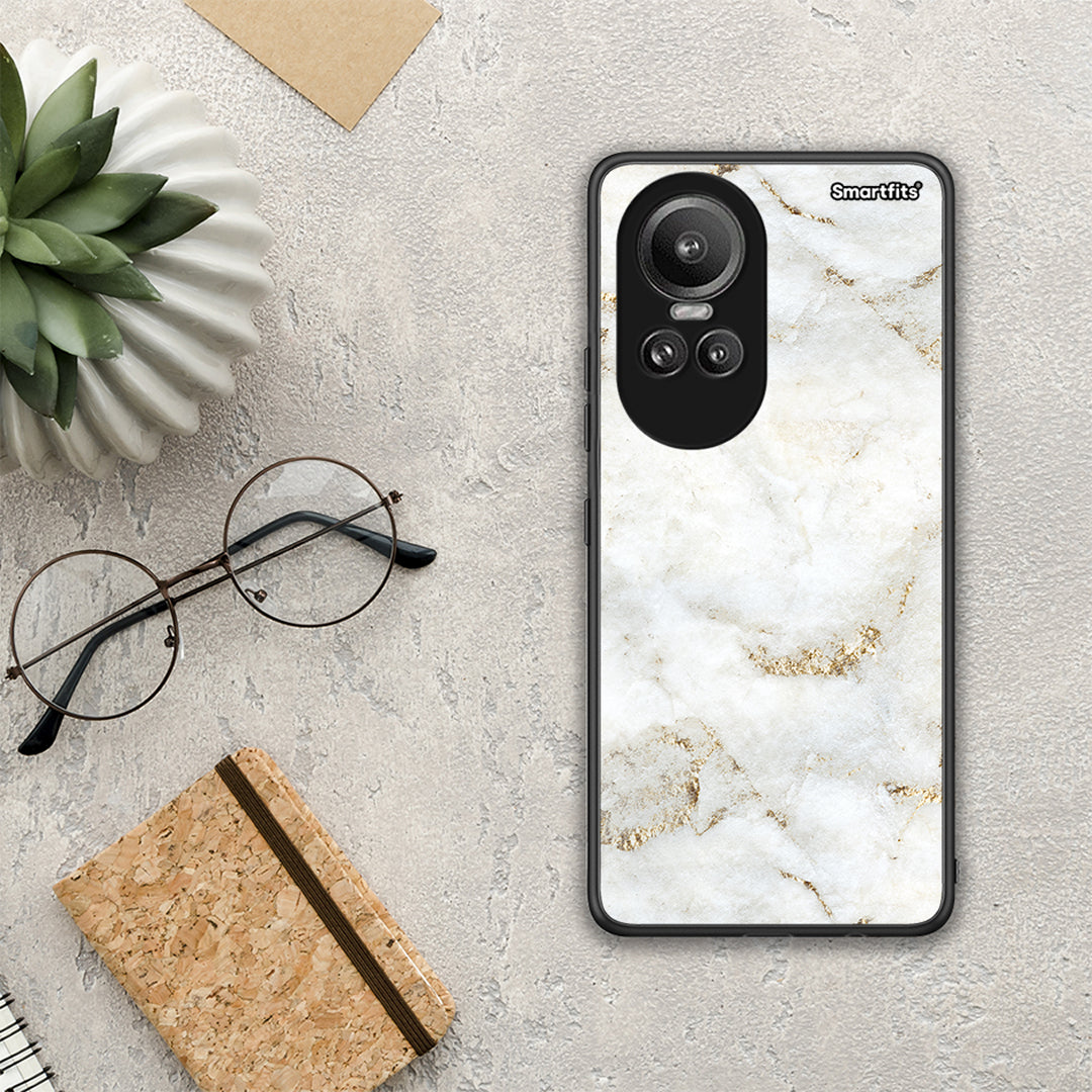 White Gold Marble - Oppo Reno10 Pro θήκη