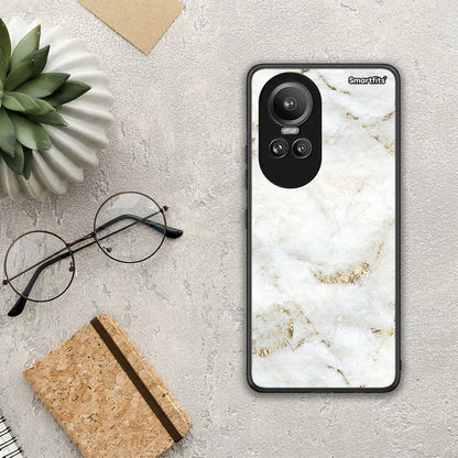 White Gold Marble - Oppo Reno10 Pro θήκη