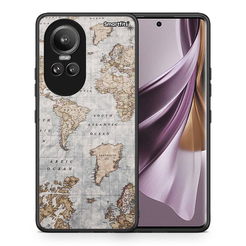 World Map - Oppo Reno10 Pro θήκη