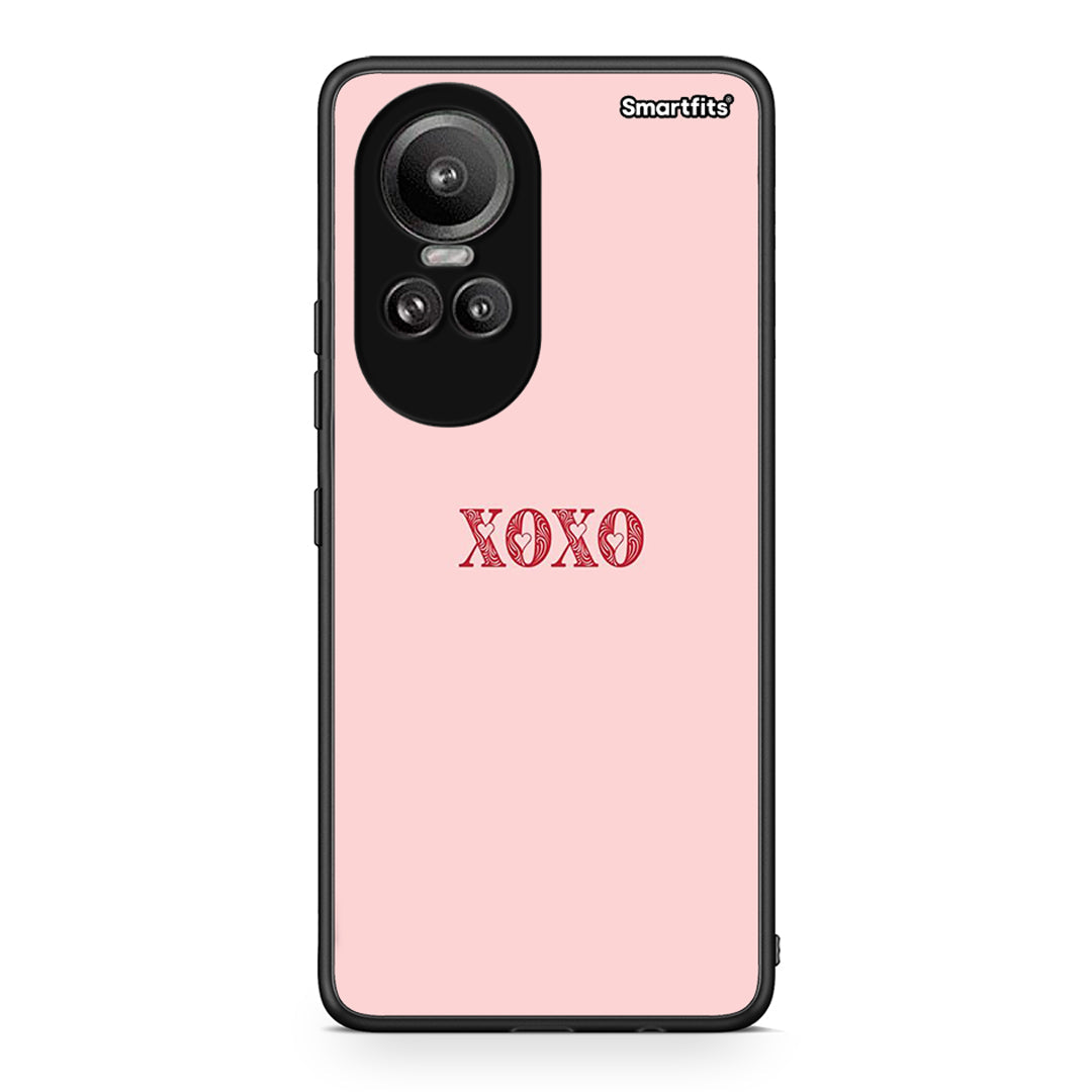 Oppo Reno10 Pro XOXO Love θήκη από τη Smartfits με σχέδιο στο πίσω μέρος και μαύρο περίβλημα | Smartphone case with colorful back and black bezels by Smartfits