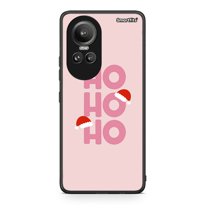 Oppo Reno10 Pro Xmas Ho Ho Ho θήκη από τη Smartfits με σχέδιο στο πίσω μέρος και μαύρο περίβλημα | Smartphone case with colorful back and black bezels by Smartfits