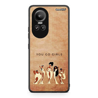 Thumbnail for Oppo Reno10 Pro You Go Girl θήκη από τη Smartfits με σχέδιο στο πίσω μέρος και μαύρο περίβλημα | Smartphone case with colorful back and black bezels by Smartfits