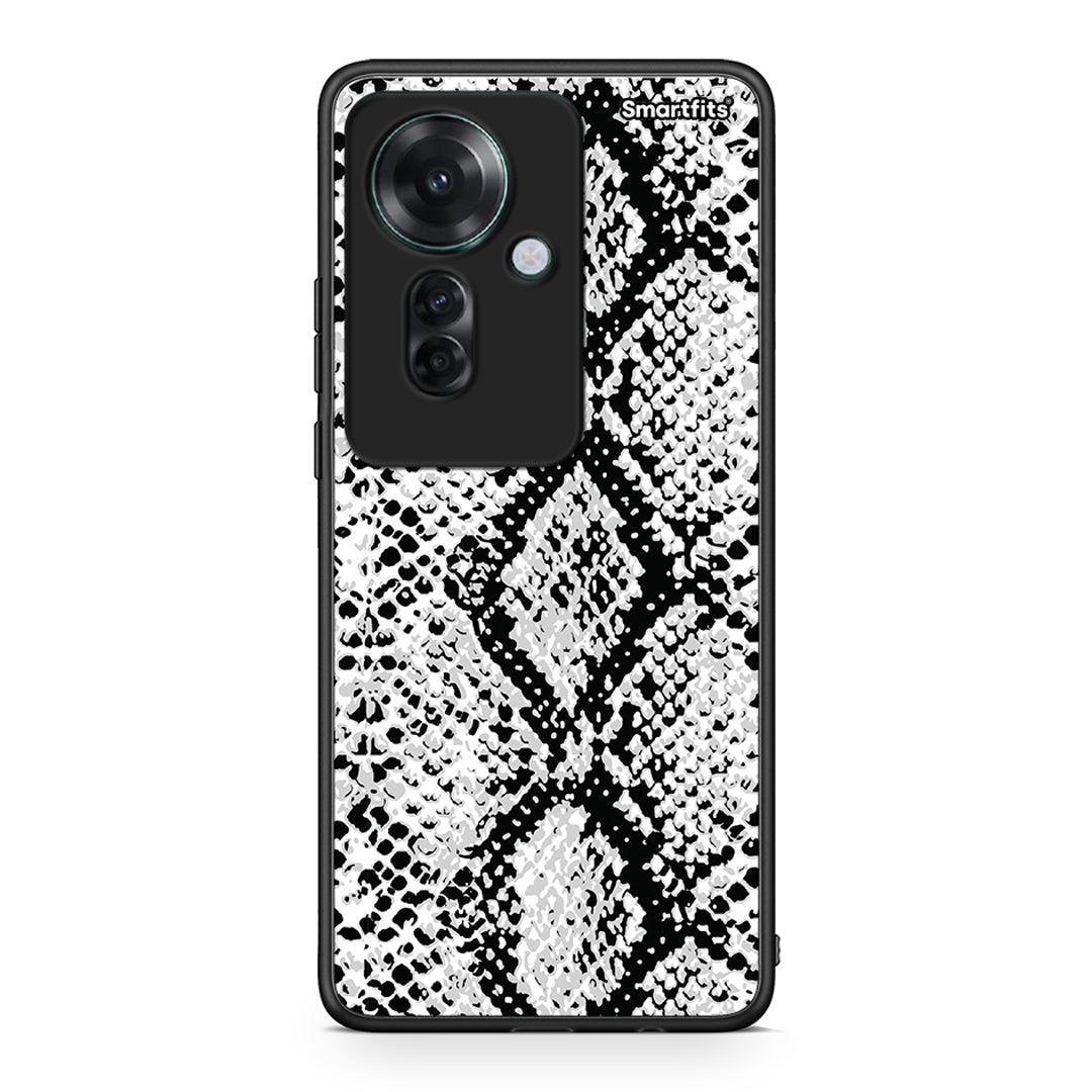 24 - Oppo Reno11 F 5G White Snake Animal case, cover, bumper