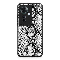 Thumbnail for 24 - Oppo Reno11 F 5G White Snake Animal case, cover, bumper