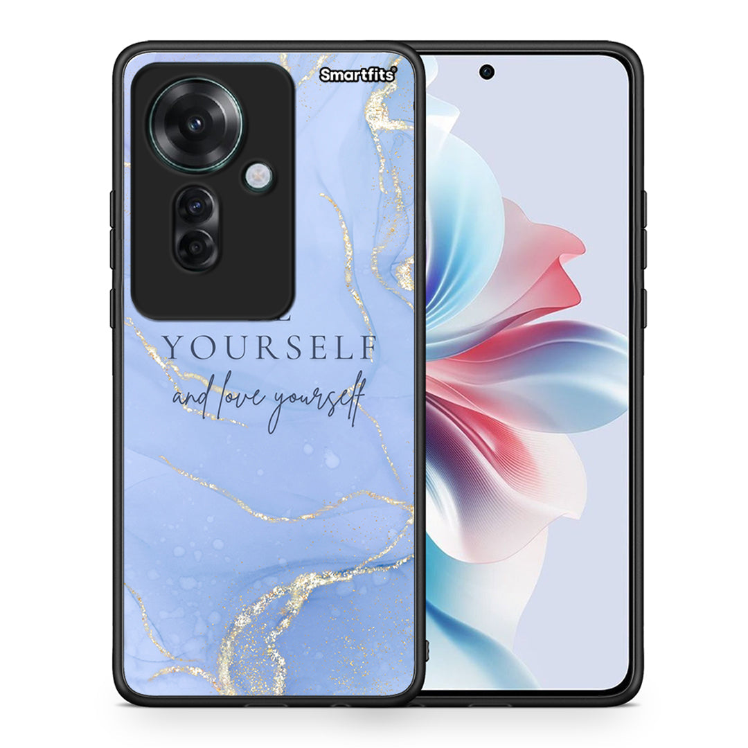 Θήκη Oppo Reno11 F 5G Be Yourself από τη Smartfits με σχέδιο στο πίσω μέρος και μαύρο περίβλημα | Oppo Reno11 F 5G Be Yourself case with colorful back and black bezels