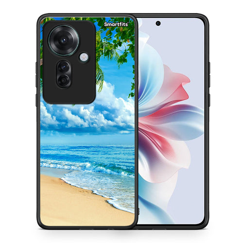 Θήκη Oppo Reno11 F 5G Beautiful Beach από τη Smartfits με σχέδιο στο πίσω μέρος και μαύρο περίβλημα | Oppo Reno11 F 5G Beautiful Beach case with colorful back and black bezels