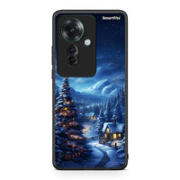 Thumbnail for Oppo Reno11 F 5G Christmas Scenery θήκη από τη Smartfits με σχέδιο στο πίσω μέρος και μαύρο περίβλημα | Smartphone case with colorful back and black bezels by Smartfits