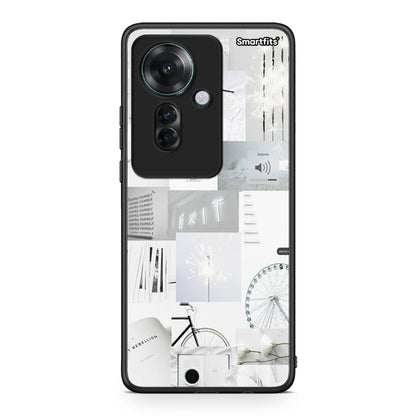 Oppo Reno11 F 5G Collage Make Me Wonder Θήκη Αγίου Βαλεντίνου από τη Smartfits με σχέδιο στο πίσω μέρος και μαύρο περίβλημα | Smartphone case with colorful back and black bezels by Smartfits