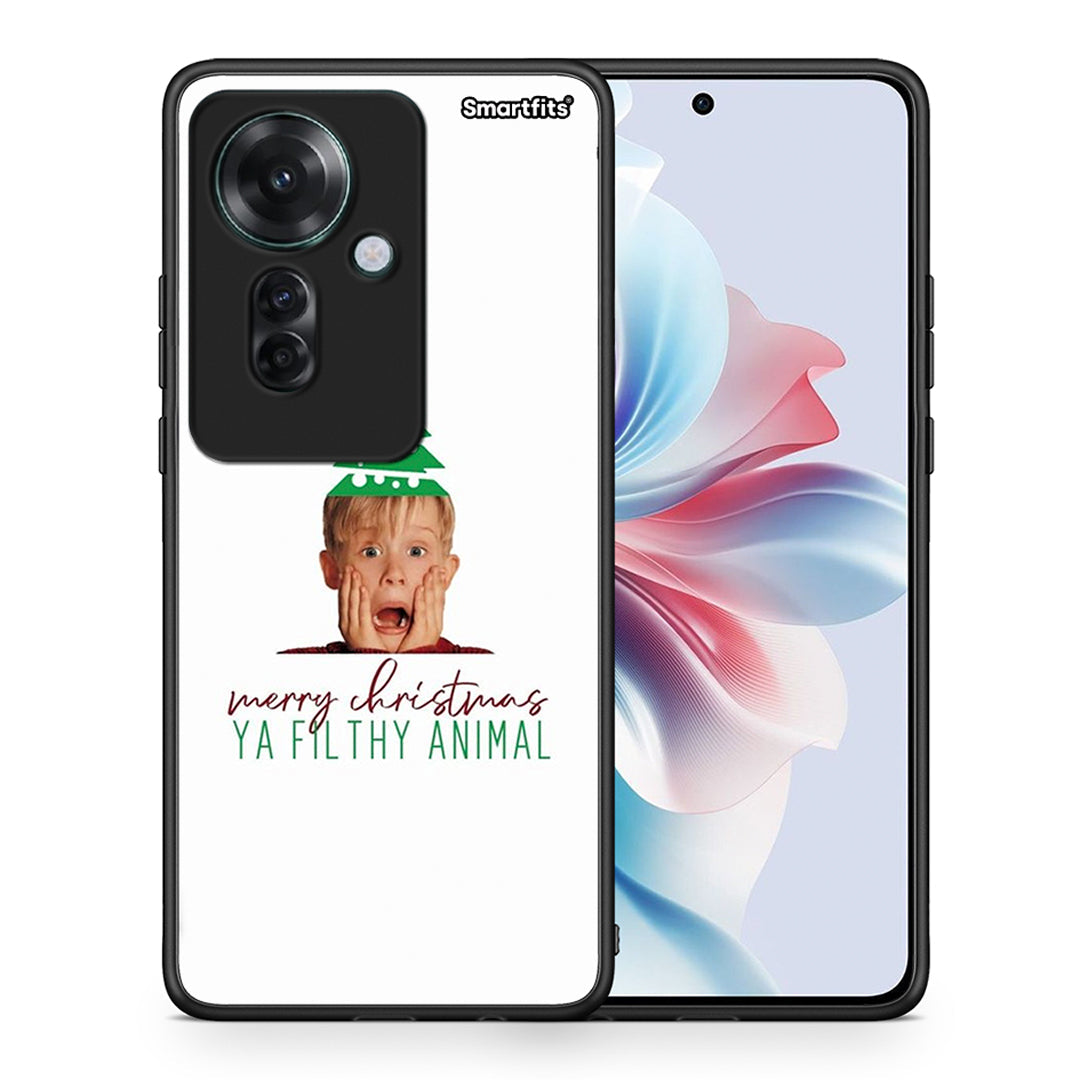 Θήκη Oppo Reno11 F 5G Filthy Animal από τη Smartfits με σχέδιο στο πίσω μέρος και μαύρο περίβλημα | Oppo Reno11 F 5G Filthy Animal case with colorful back and black bezels