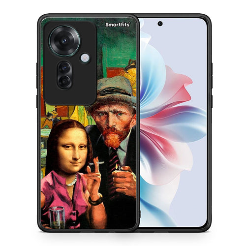 Θήκη Oppo Reno11 F 5G Funny Art από τη Smartfits με σχέδιο στο πίσω μέρος και μαύρο περίβλημα | Oppo Reno11 F 5G Funny Art case with colorful back and black bezels