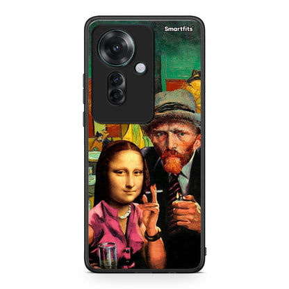 Oppo Reno11 F 5G Funny Art θήκη από τη Smartfits με σχέδιο στο πίσω μέρος και μαύρο περίβλημα | Smartphone case with colorful back and black bezels by Smartfits