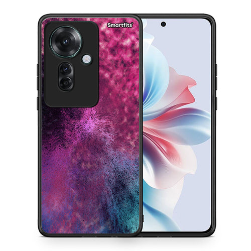 Θήκη Oppo Reno11 F 5G Aurora Galaxy από τη Smartfits με σχέδιο στο πίσω μέρος και μαύρο περίβλημα | Oppo Reno11 F 5G Aurora Galaxy case with colorful back and black bezels