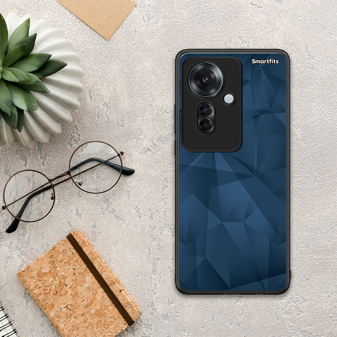 Geometric Blue Abstract - Oppo Reno11 F 5G θήκη