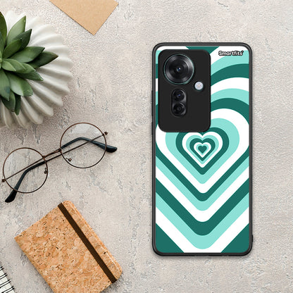 Green Hearts - Oppo Reno11 F 5G θήκη
