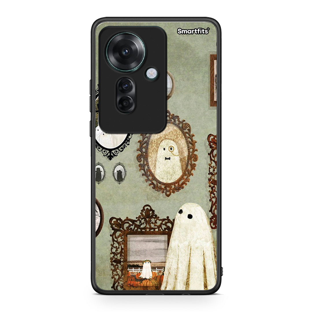 Oppo Reno11 F 5G Halloween Ghost Season Θήκη από τη Smartfits με σχέδιο στο πίσω μέρος και μαύρο περίβλημα | Smartphone case with colorful back and black bezels by Smartfits