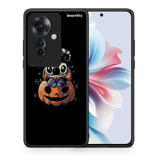 Θήκη Oppo Reno11 F 5G Halloween Stitch από τη Smartfits με σχέδιο στο πίσω μέρος και μαύρο περίβλημα | Oppo Reno11 F 5G Halloween Stitch case with colorful back and black bezels