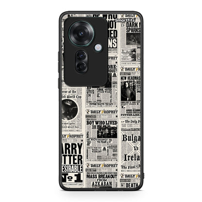 Oppo Reno11 F 5G Harry Paper θήκη από τη Smartfits με σχέδιο στο πίσω μέρος και μαύρο περίβλημα | Smartphone case with colorful back and black bezels by Smartfits