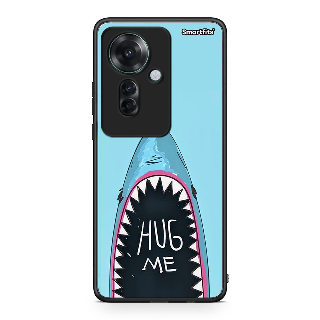 Oppo Reno11 F 5G Hug Me θήκη από τη Smartfits με σχέδιο στο πίσω μέρος και μαύρο περίβλημα | Smartphone case with colorful back and black bezels by Smartfits