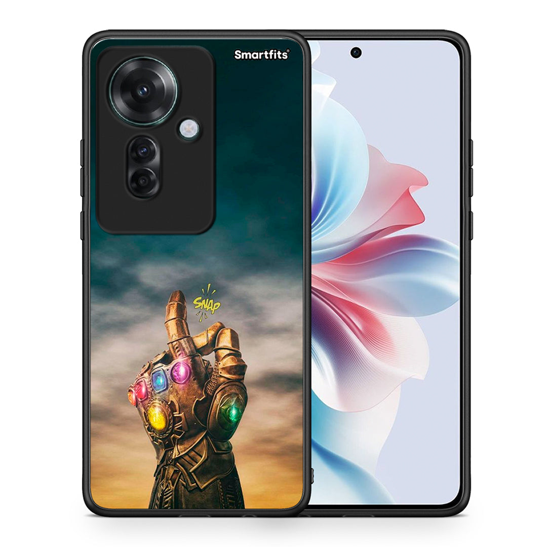 Θήκη Oppo Reno11 F 5G Infinity Snap από τη Smartfits με σχέδιο στο πίσω μέρος και μαύρο περίβλημα | Oppo Reno11 F 5G Infinity Snap case with colorful back and black bezels