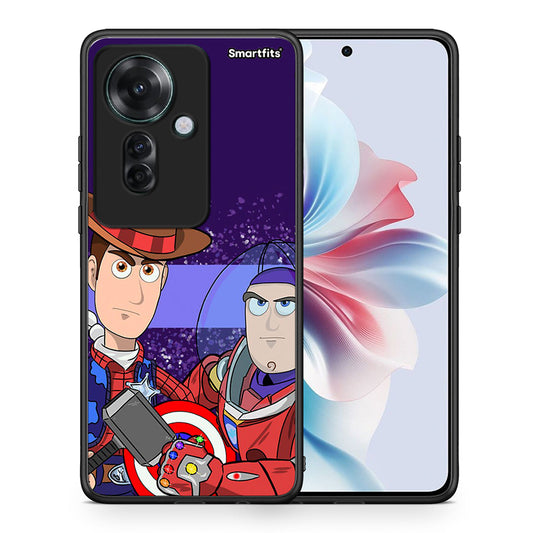 Θήκη Oppo Reno11 F 5G Infinity Story από τη Smartfits με σχέδιο στο πίσω μέρος και μαύρο περίβλημα | Oppo Reno11 F 5G Infinity Story case with colorful back and black bezels