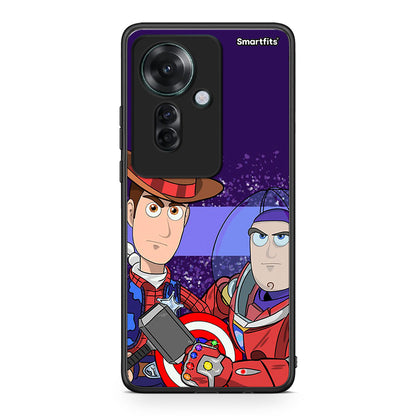 Oppo Reno11 F 5G Infinity Story θήκη από τη Smartfits με σχέδιο στο πίσω μέρος και μαύρο περίβλημα | Smartphone case with colorful back and black bezels by Smartfits