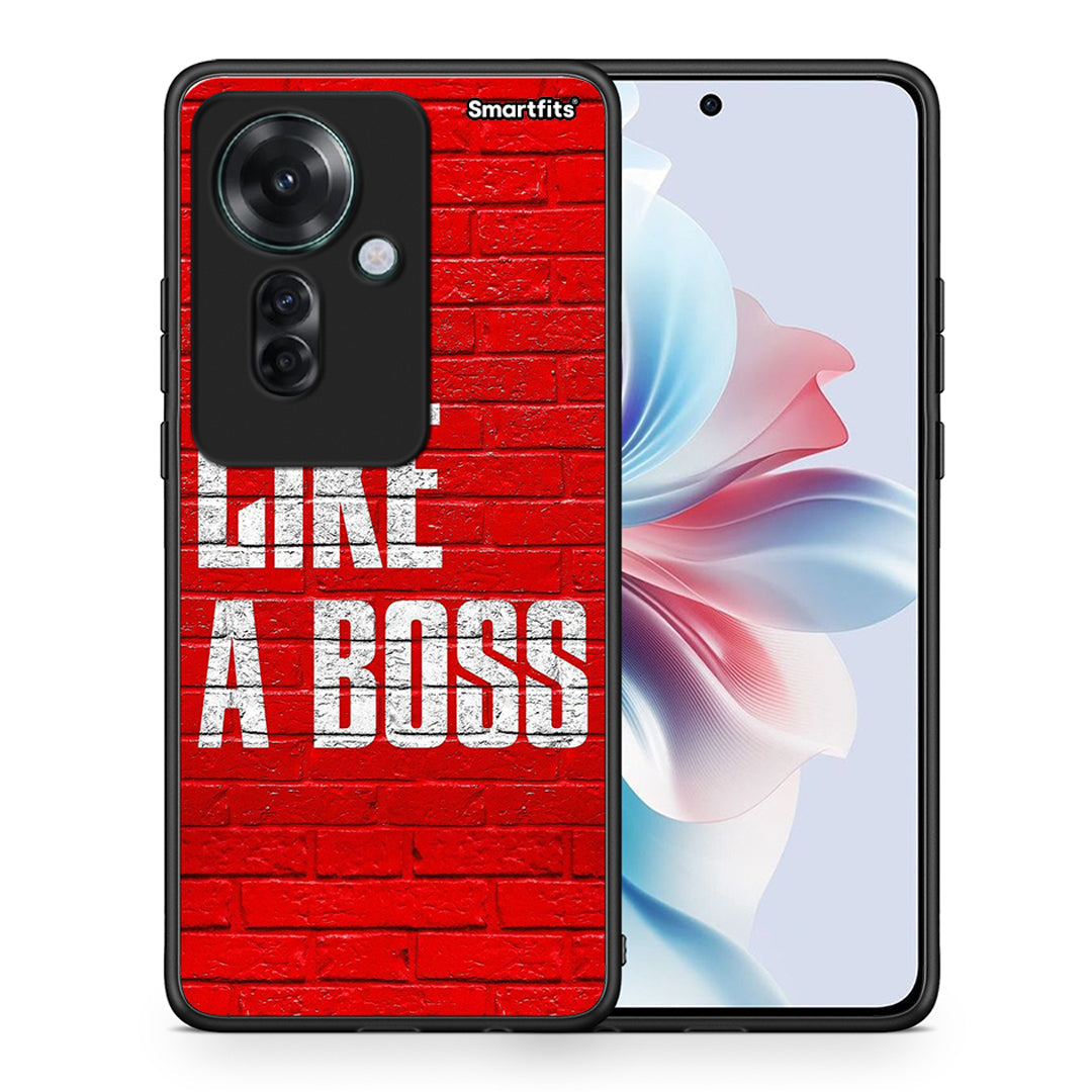 Θήκη Oppo Reno11 F 5G Like A Boss από τη Smartfits με σχέδιο στο πίσω μέρος και μαύρο περίβλημα | Oppo Reno11 F 5G Like A Boss case with colorful back and black bezels