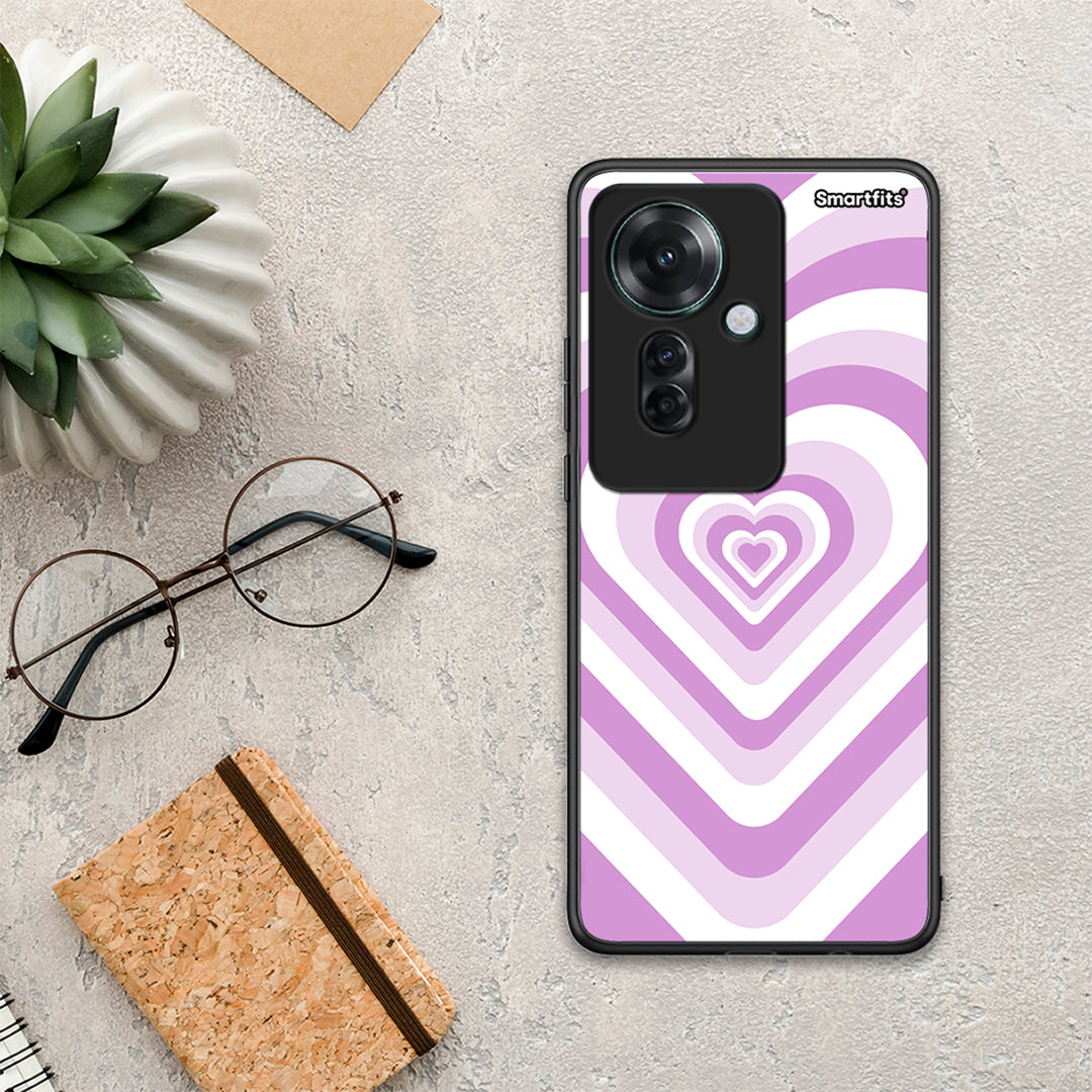 Lilac Hearts - Oppo Reno11 F 5G θήκη