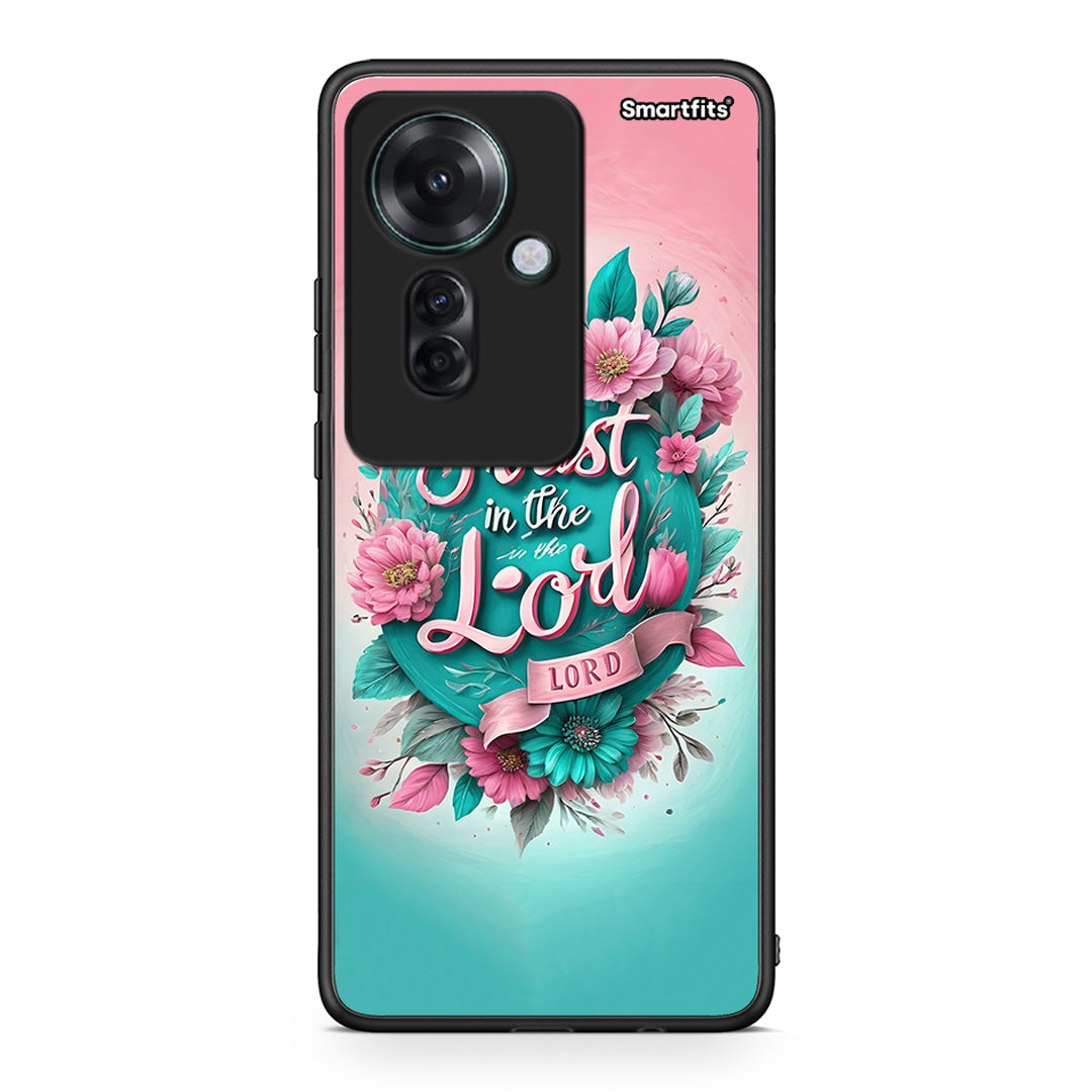 Oppo Reno11 F 5G Lord Trust θήκη από τη Smartfits με σχέδιο στο πίσω μέρος και μαύρο περίβλημα | Smartphone case with colorful back and black bezels by Smartfits