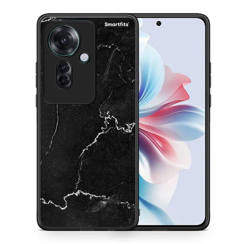 Θήκη Oppo Reno11 F 5G Marble Black από τη Smartfits με σχέδιο στο πίσω μέρος και μαύρο περίβλημα | Oppo Reno11 F 5G Marble Black case with colorful back and black bezels