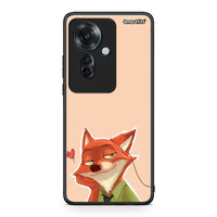 Thumbnail for Oppo Reno11 F 5G Nick Wilde And Judy Hopps Love 1 θήκη από τη Smartfits με σχέδιο στο πίσω μέρος και μαύρο περίβλημα | Smartphone case with colorful back and black bezels by Smartfits