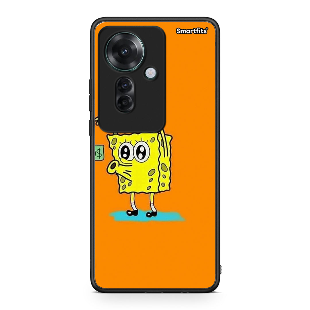 Oppo Reno11 F 5G No Money 2 Θήκη Αγίου Βαλεντίνου από τη Smartfits με σχέδιο στο πίσω μέρος και μαύρο περίβλημα | Smartphone case with colorful back and black bezels by Smartfits