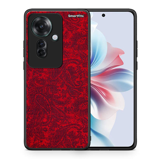 Θήκη Oppo Reno11 F 5G Paisley Cashmere από τη Smartfits με σχέδιο στο πίσω μέρος και μαύρο περίβλημα | Oppo Reno11 F 5G Paisley Cashmere case with colorful back and black bezels
