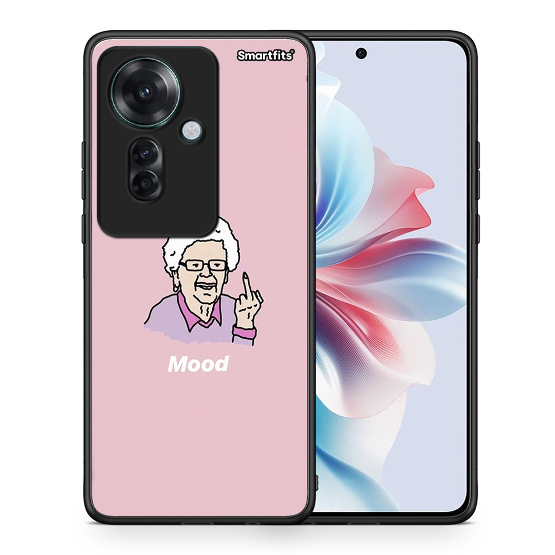 Θήκη Oppo Reno11 F 5G Mood PopArt από τη Smartfits με σχέδιο στο πίσω μέρος και μαύρο περίβλημα | Oppo Reno11 F 5G Mood PopArt case with colorful back and black bezels