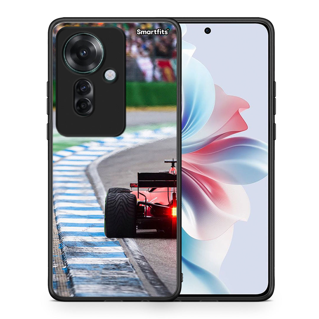 Θήκη Oppo Reno11 F 5G Racing Vibes από τη Smartfits με σχέδιο στο πίσω μέρος και μαύρο περίβλημα | Oppo Reno11 F 5G Racing Vibes case with colorful back and black bezels