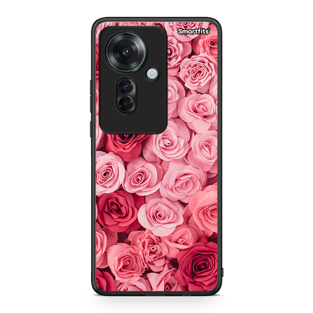 4 - Oppo Reno11 F 5G RoseGarden Valentine case, cover, bumper