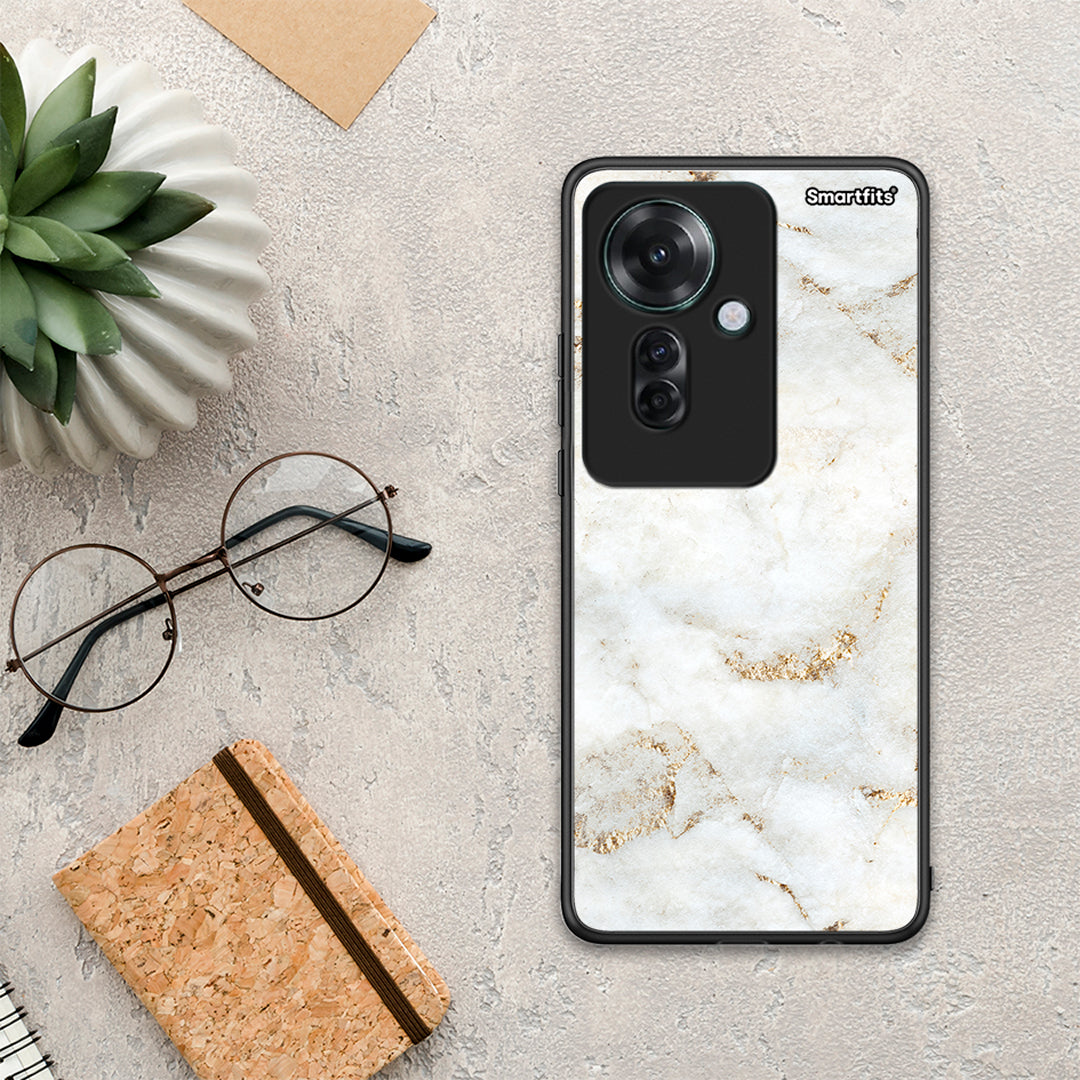 White Gold Marble - Oppo Reno11 F 5G θήκη