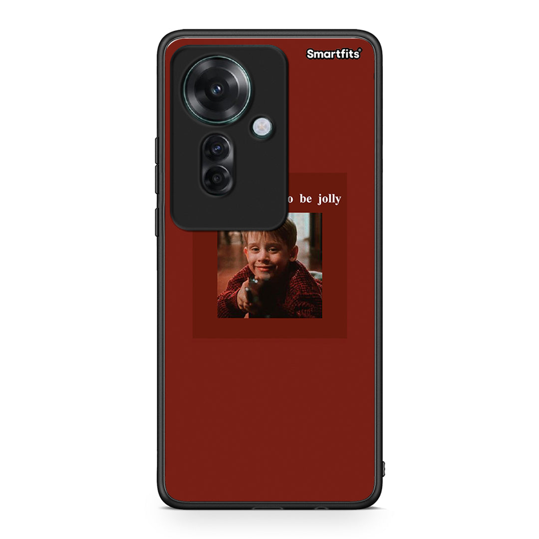 Oppo Reno11 F 5G Xmas Ultimate Spirit θήκη από τη Smartfits με σχέδιο στο πίσω μέρος και μαύρο περίβλημα | Smartphone case with colorful back and black bezels by Smartfits