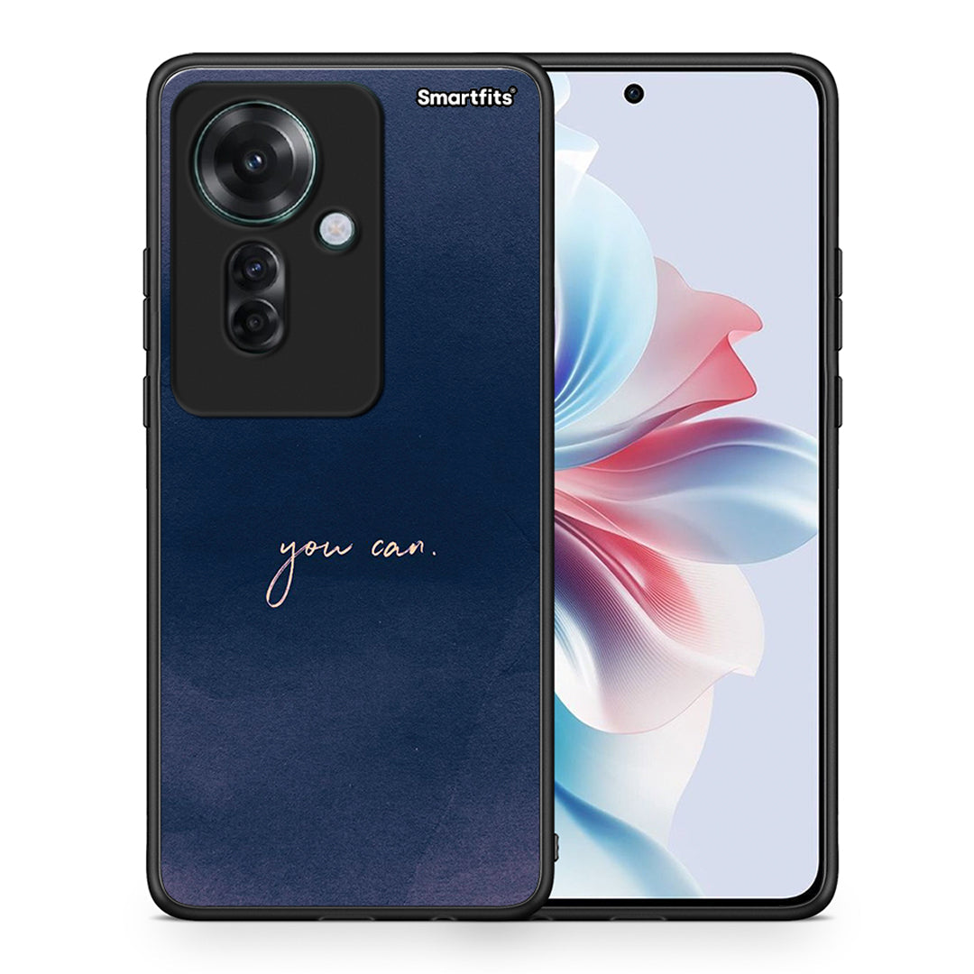 Θήκη Oppo Reno11 F 5G You Can από τη Smartfits με σχέδιο στο πίσω μέρος και μαύρο περίβλημα | Oppo Reno11 F 5G You Can case with colorful back and black bezels