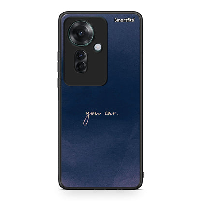 Oppo Reno11 F 5G You Can θήκη από τη Smartfits με σχέδιο στο πίσω μέρος και μαύρο περίβλημα | Smartphone case with colorful back and black bezels by Smartfits