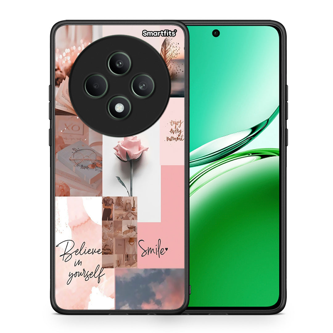 Θήκη Oppo Reno12 F 5G / FS 5G Aesthetic Collage από τη Smartfits με σχέδιο στο πίσω μέρος και μαύρο περίβλημα | Oppo Reno12 F 5G / FS 5G Aesthetic Collage case with colorful back and black bezels