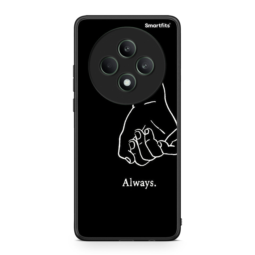 Oppo Reno12 F 5G / FS 5G Always & Forever 1 Θήκη Αγίου Βαλεντίνου από τη Smartfits με σχέδιο στο πίσω μέρος και μαύρο περίβλημα | Smartphone case with colorful back and black bezels by Smartfits