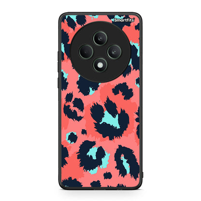 22 - Oppo Reno12 F 5G / FS 5G Pink Leopard Animal case, cover, bumper