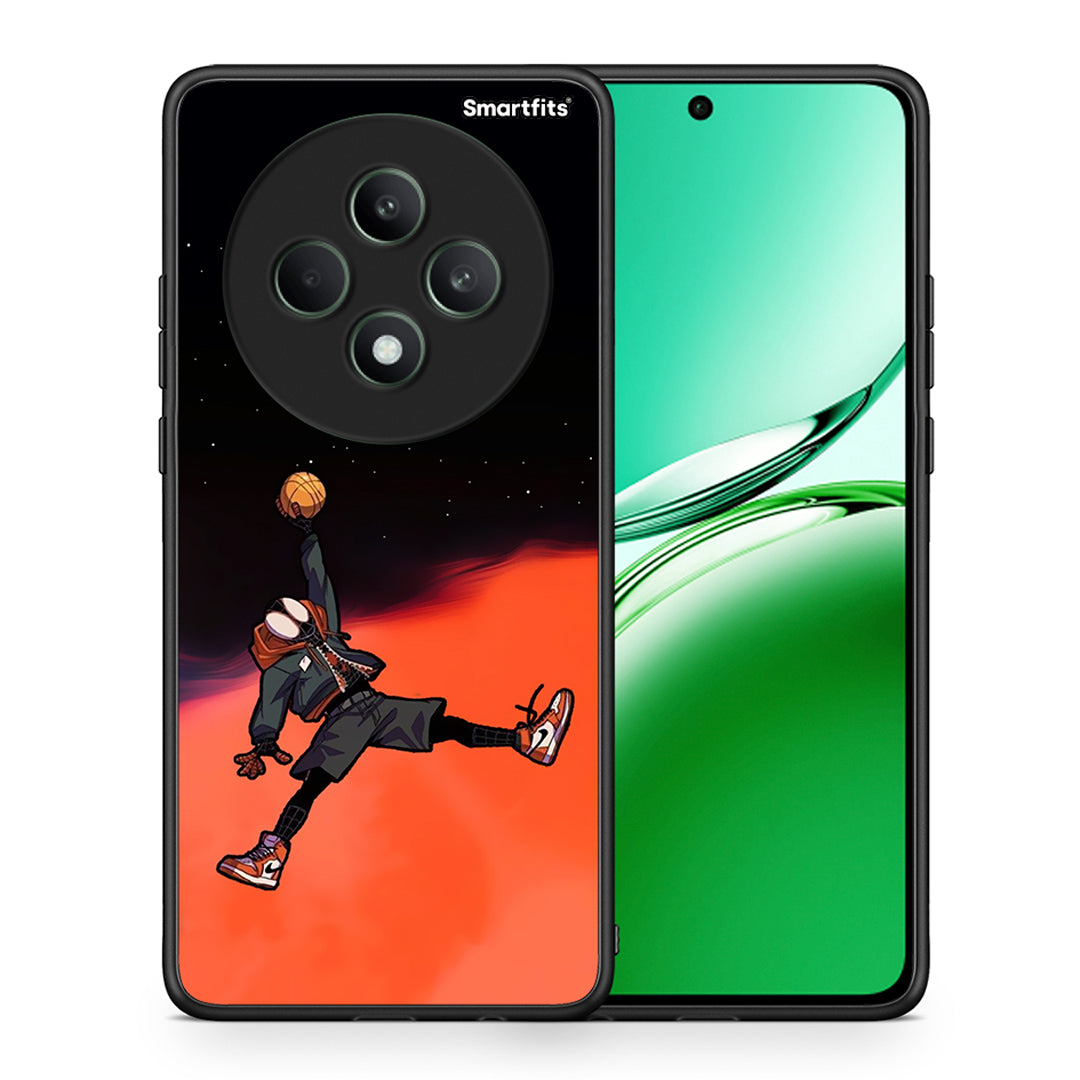 Θήκη Oppo Reno12 F 5G / FS 5G Basketball Hero από τη Smartfits με σχέδιο στο πίσω μέρος και μαύρο περίβλημα | Oppo Reno12 F 5G / FS 5G Basketball Hero case with colorful back and black bezels