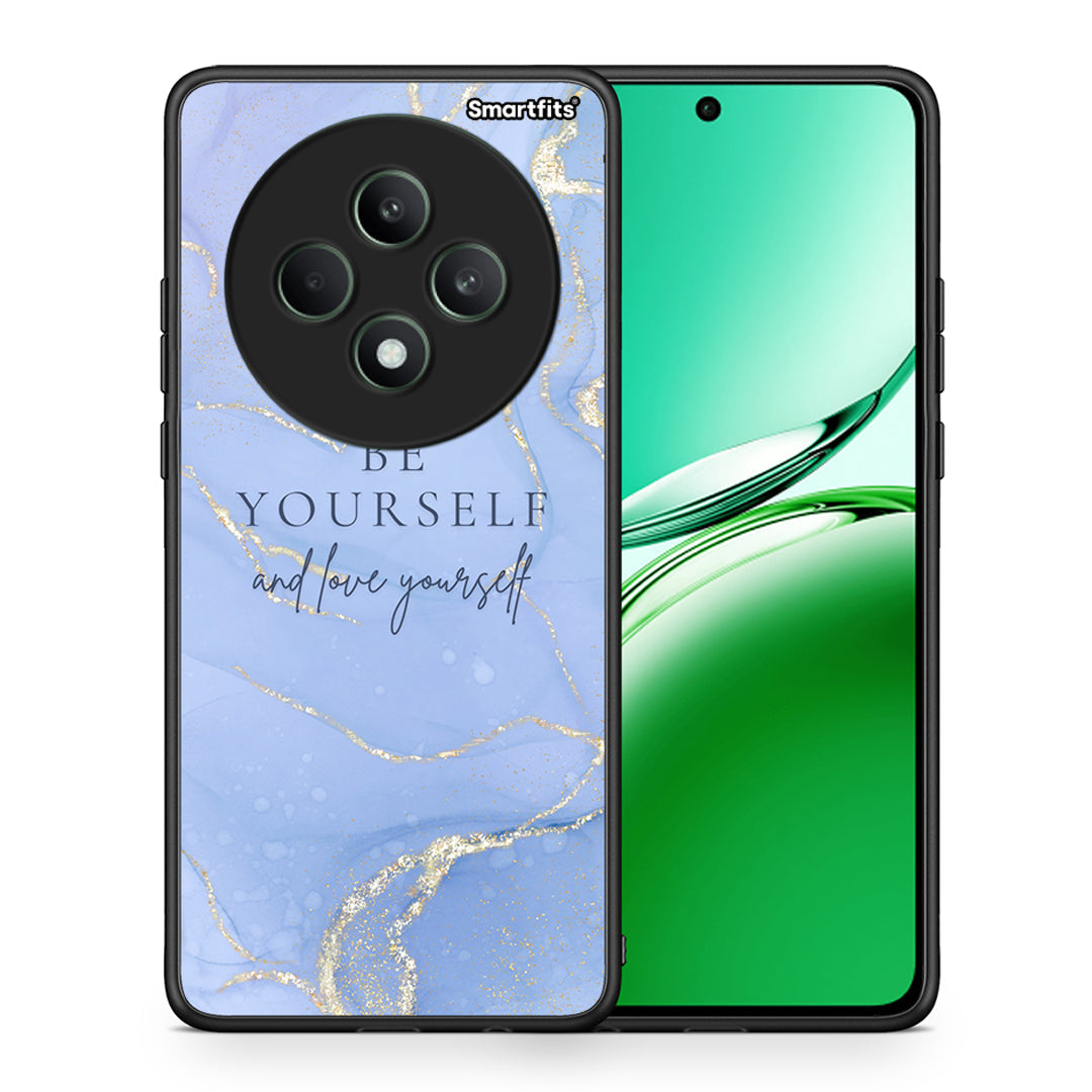 Θήκη Oppo Reno12 F 5G / FS 5G Be Yourself από τη Smartfits με σχέδιο στο πίσω μέρος και μαύρο περίβλημα | Oppo Reno12 F 5G / FS 5G Be Yourself case with colorful back and black bezels