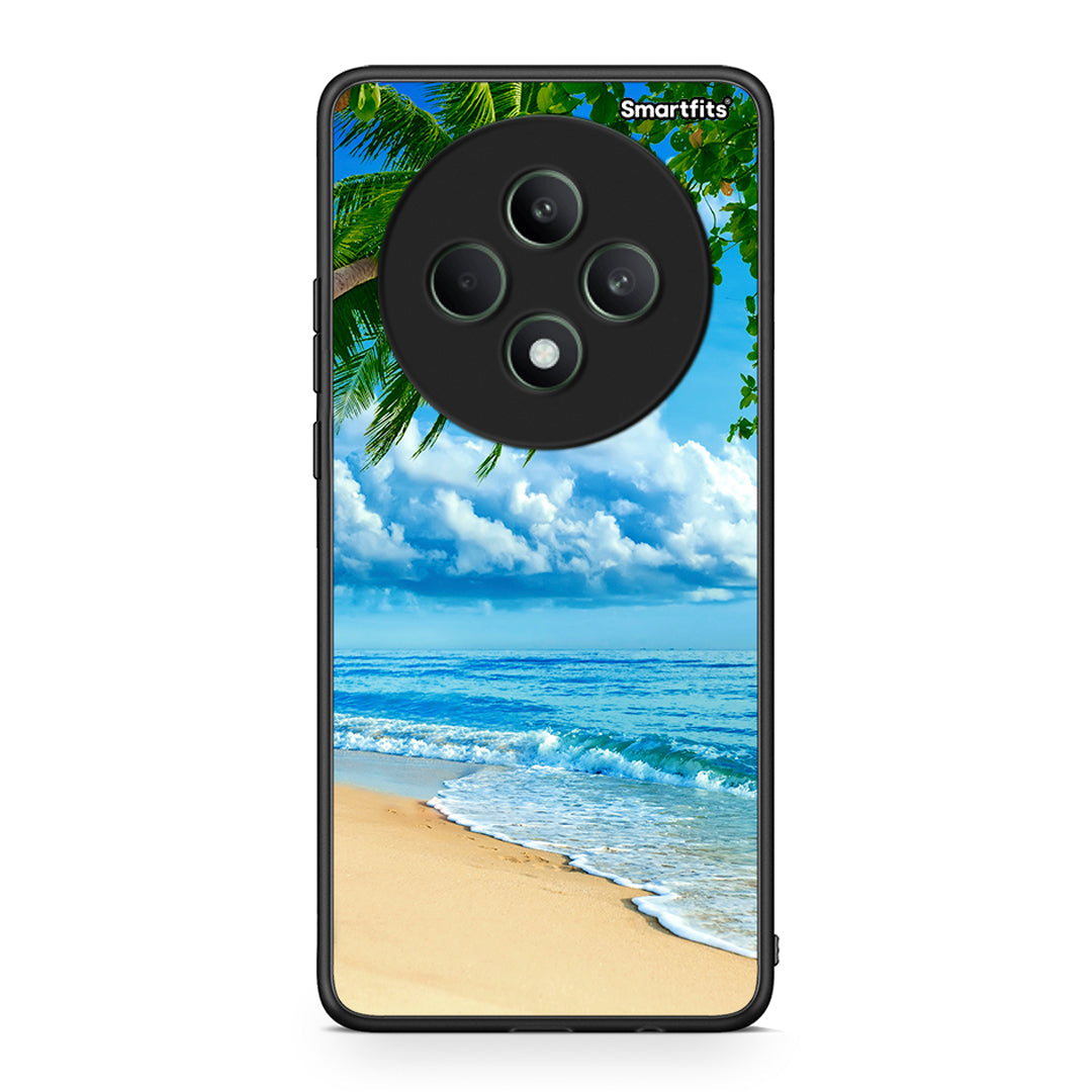 Oppo Reno12 F 5G / FS 5G Beautiful Beach θήκη από τη Smartfits με σχέδιο στο πίσω μέρος και μαύρο περίβλημα | Smartphone case with colorful back and black bezels by Smartfits